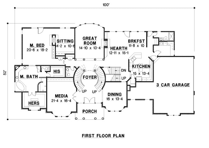 Main Floor Plan: 21-1037