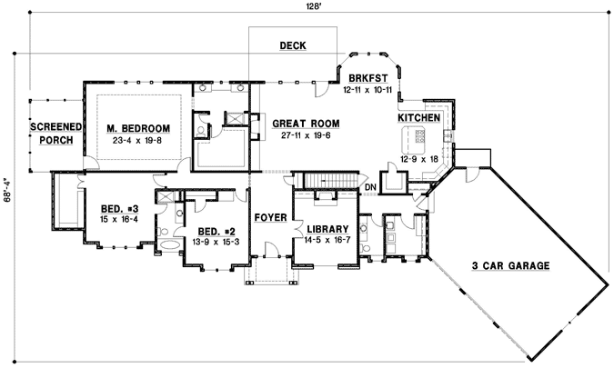 Main Floor Plan: 21-1040