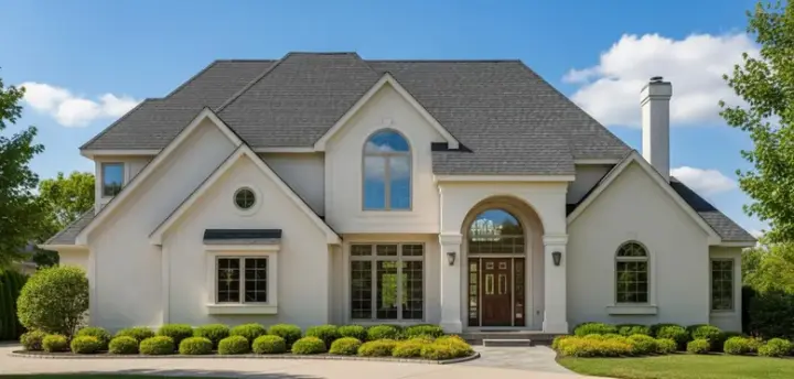 European house plans 21-1041 - front exterior, 2,629 sq ft, 4 bed, 3 bath house plans | Monster House Plans