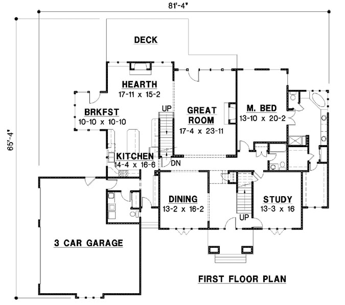 Main Floor Plan: 21-1042