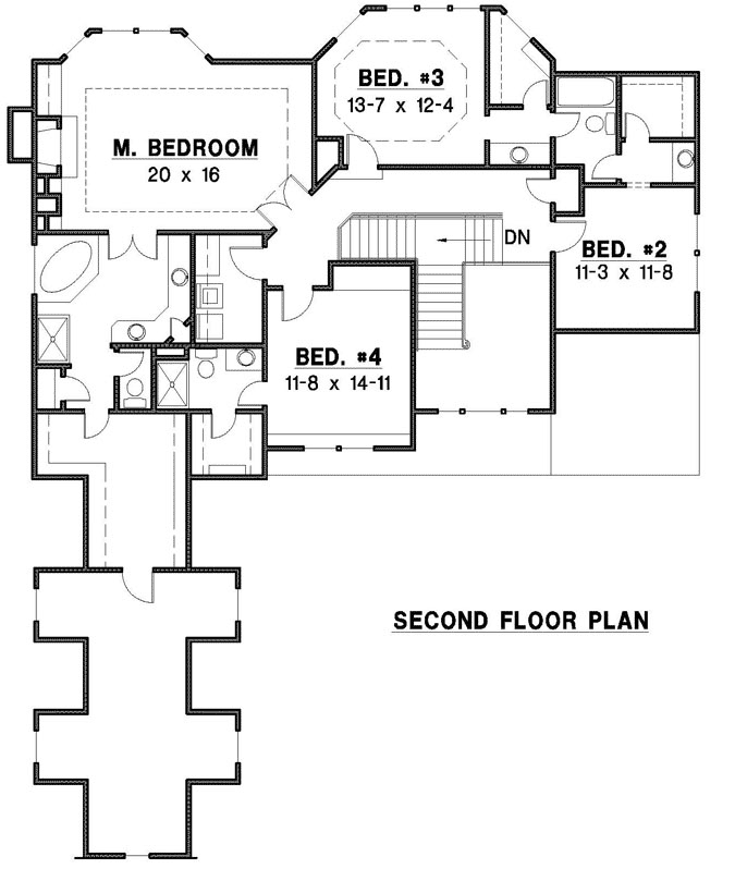 Upper/Second Floor Plan: 21-1043