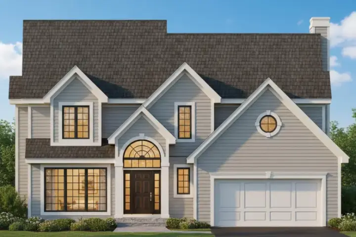 Traditional house plans 21-1045 - front exterior, 2,597 sq ft, 4 bed, 2 bath house plans | Monster House Plans