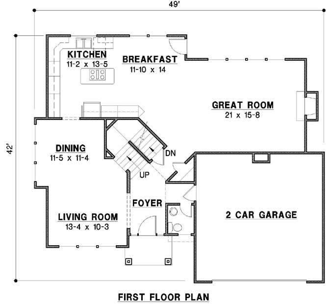Main Floor Plan: 21-1045