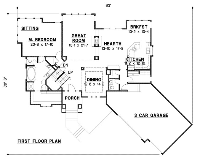 Main Floor Plan: 21-1046