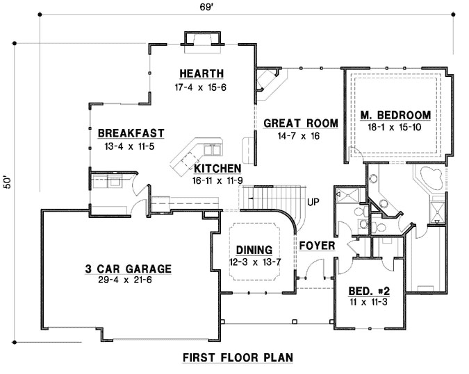 Main Floor Plan: 21-1047