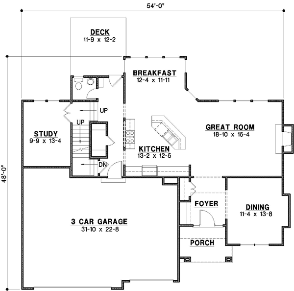 Main Floor Plan: 21-105