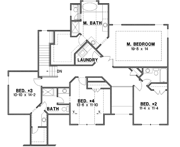 Upper/Second Floor Plan: 21-105