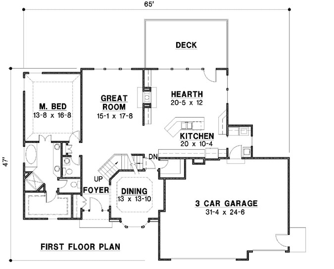 Main Floor Plan: 21-1050