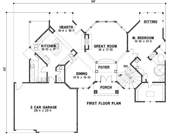 Main Floor Plan: 21-1053