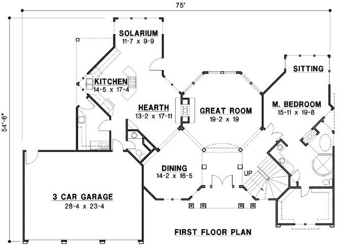 Main Floor Plan: 21-1054