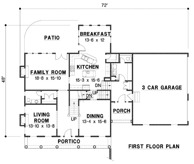 Main Floor Plan: 21-1055