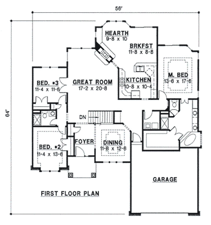 Main Floor Plan: 21-1056