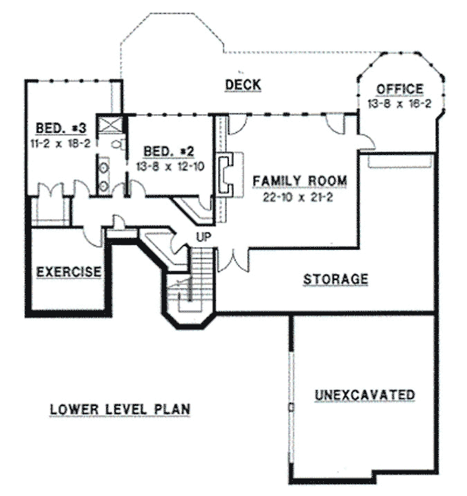 Lower Floor Plan: 21-1058