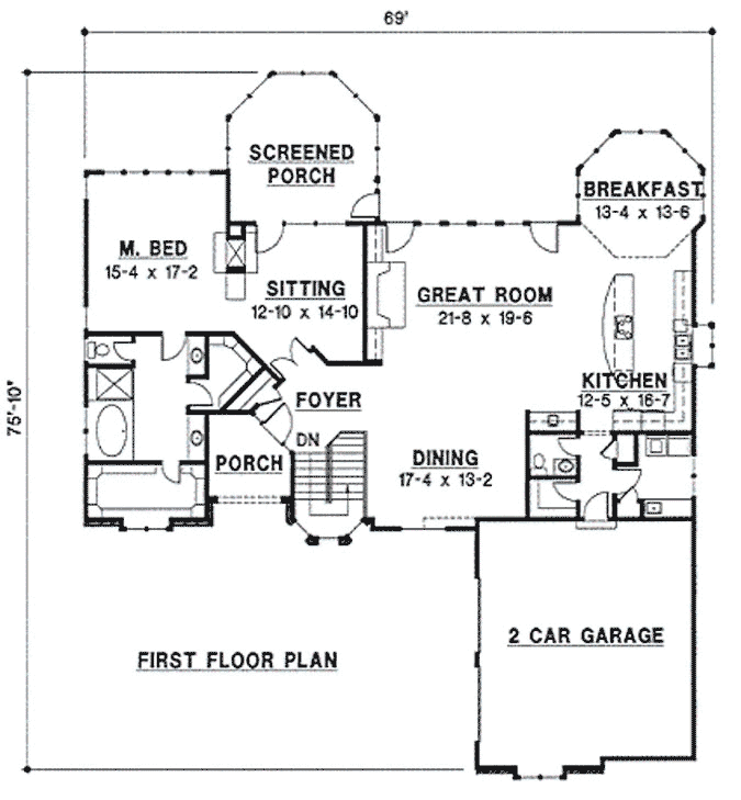 Main Floor Plan: 21-1058