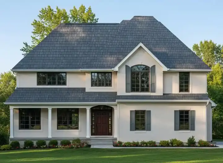 Traditional house plans 21-106 - front exterior, 2,578 sq ft, 4 bed, 2 bath house plans | Monster House Plans