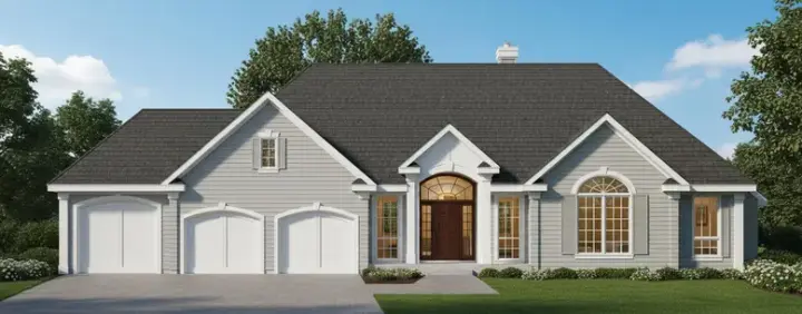Traditional house plans 21-1064 - front exterior, 3,971 sq ft, 3 bed, 3 bath house plans | Monster House Plans