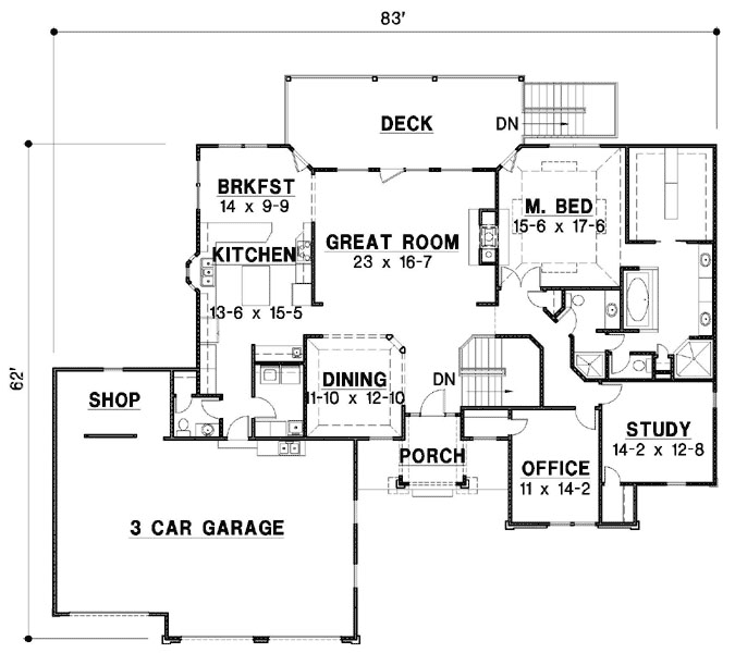 Main Floor Plan: 21-1065