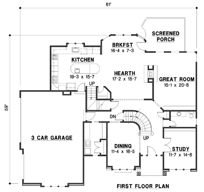 Main Floor Plan: 21-1067