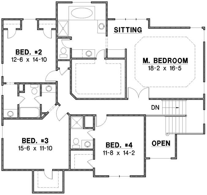 Upper/Second Floor Plan: 21-1069