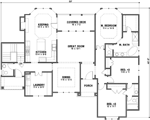 Main Floor Plan: 21-107