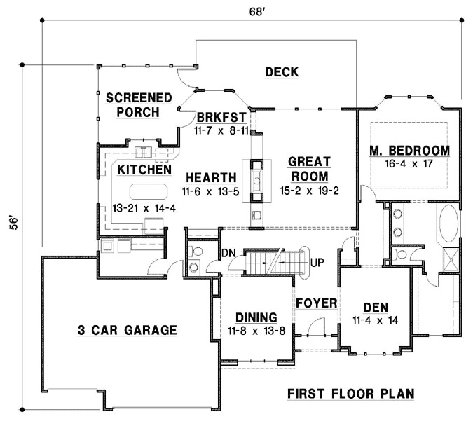 Main Floor Plan: 21-1070