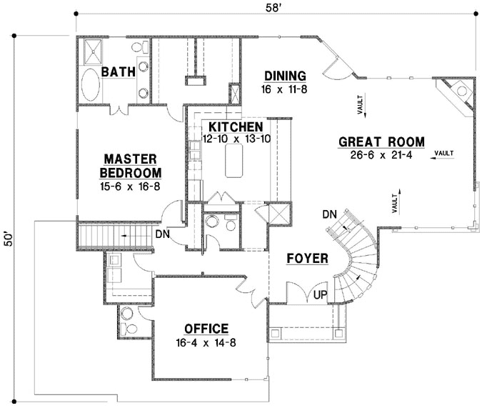 Main Floor Plan: 21-1074