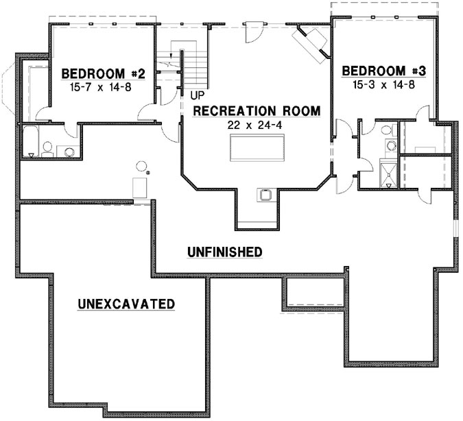 Lower Floor Plan: 21-1075