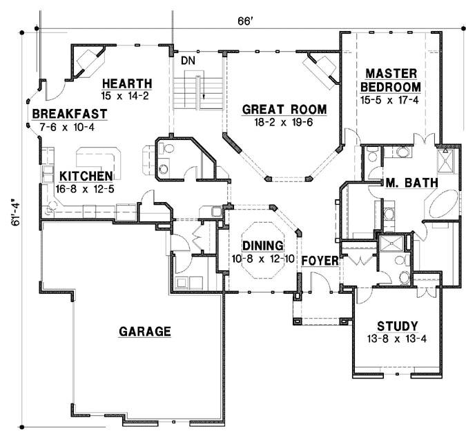 Main Floor Plan: 21-1075