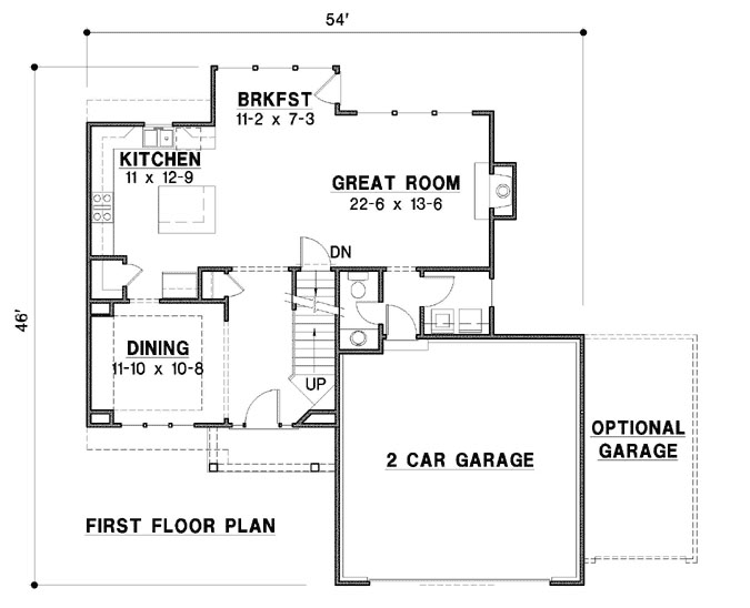 Main Floor Plan: 21-1076