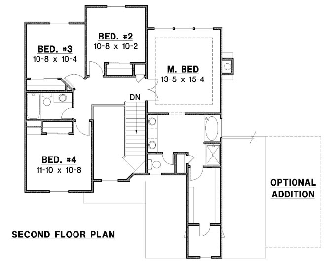 Upper/Second Floor Plan: 21-1076