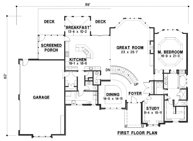 Main Floor Plan: 21-1077