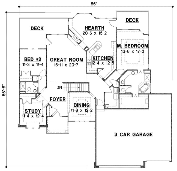 Main Floor Plan: 21-1078