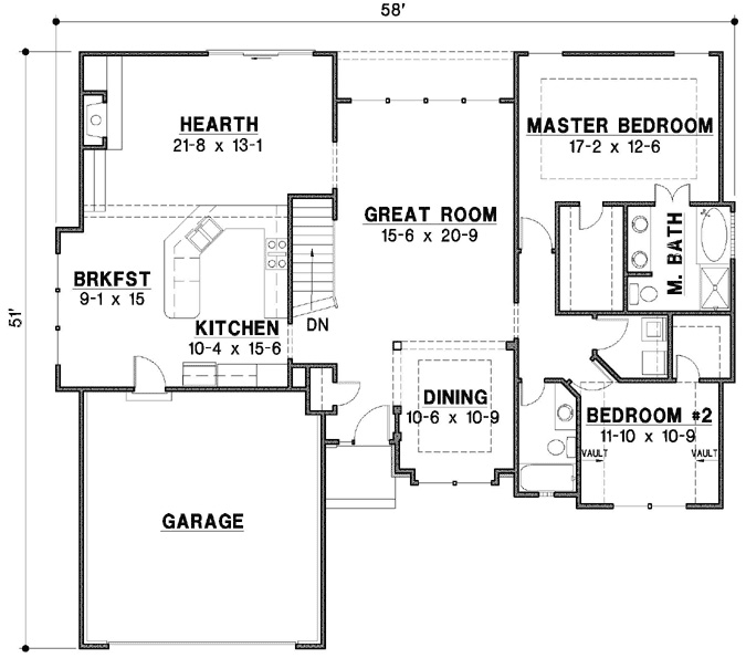 Main Floor Plan: 21-1079
