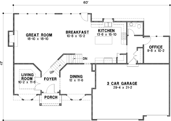Main Floor Plan: 21-108
