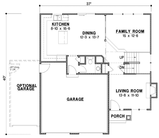 Main Floor Plan: 21-1080