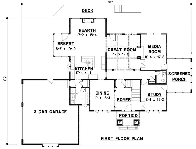 Main Floor Plan: 21-1082