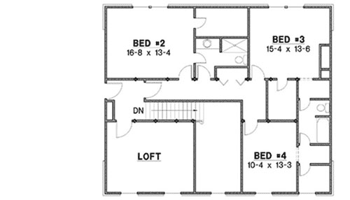 Upper/Second Floor Plan:21-1083