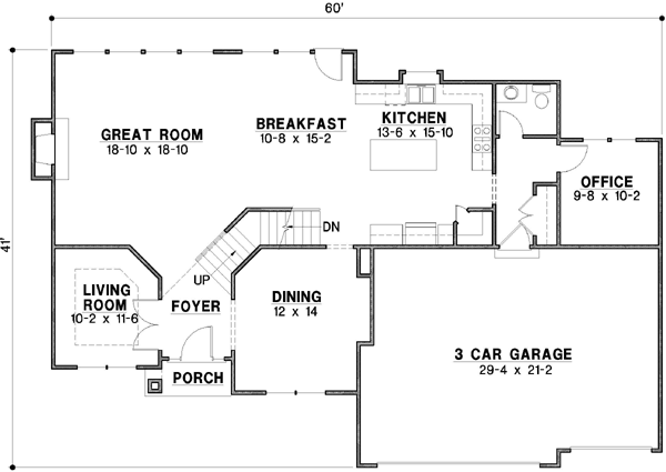 Main Floor Plan: 21-109