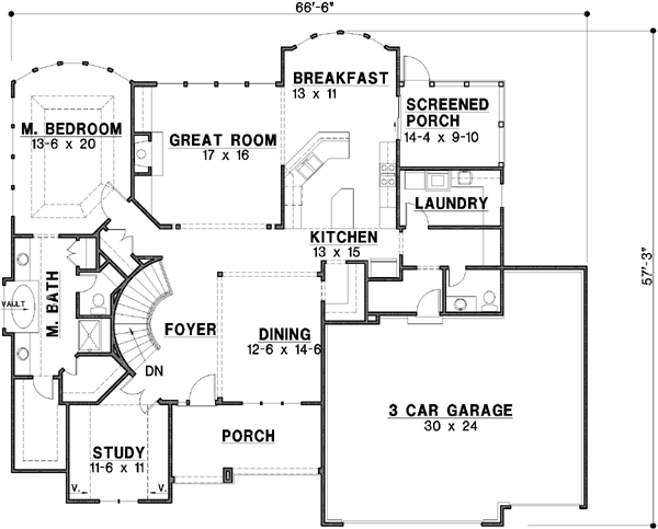 Main Floor Plan: 21-112