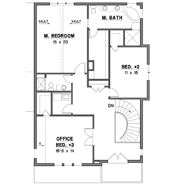 Upper/Second Floor Plan: 21-113