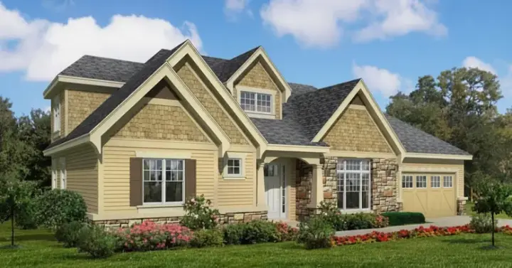 Traditional house plans 21-114 - front exterior, 3,568 sq ft, 4 bed, 3 bath house plans | Monster House Plans