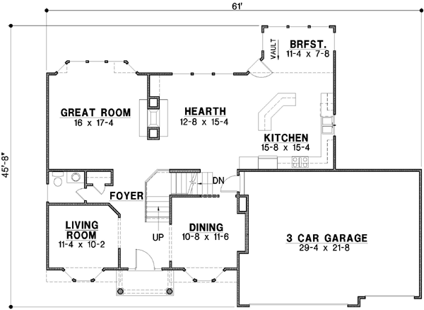 Main Floor Plan: 21-115