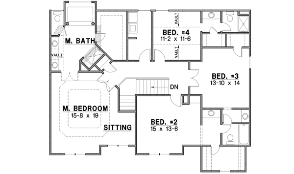 Upper/Second Floor Plan: 21-115