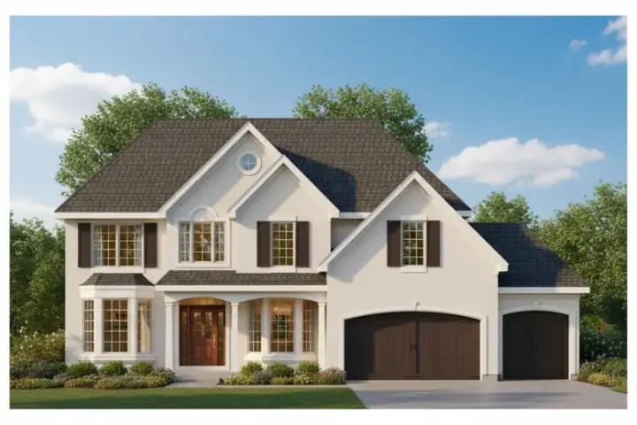 Traditional house plans 21-116 - front exterior, 3,008 sq ft, 4 bed, 3 bath house plans | Monster House Plans