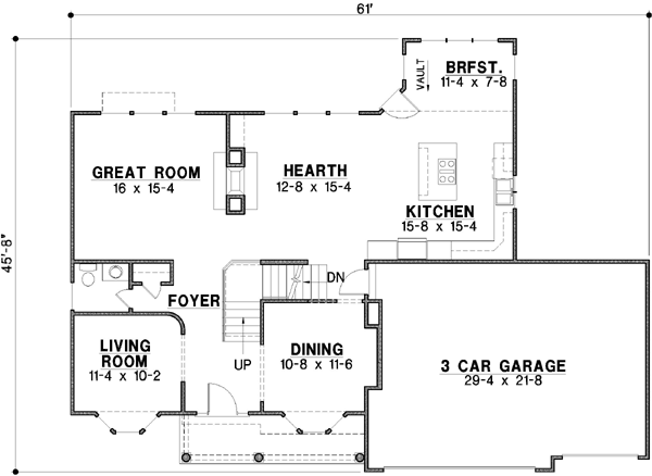 Main Floor Plan: 21-116