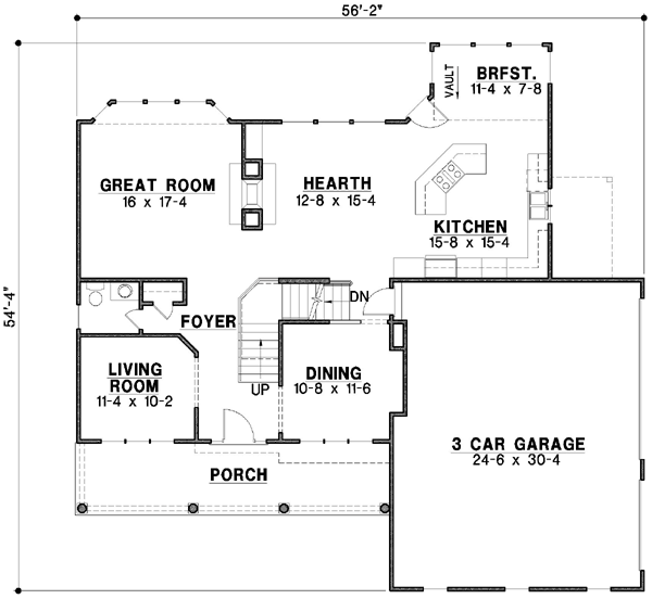 Main Floor Plan: 21-117