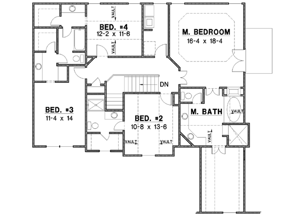Upper/Second Floor Plan: 21-117