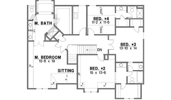 Upper/Second Floor Plan: 21-118