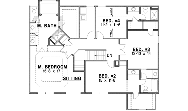 Upper/Second Floor Plan: 21-119