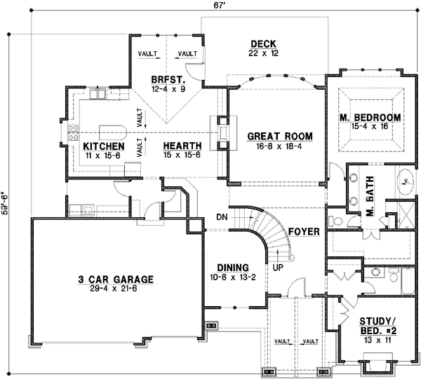 Main Floor Plan: 21-123